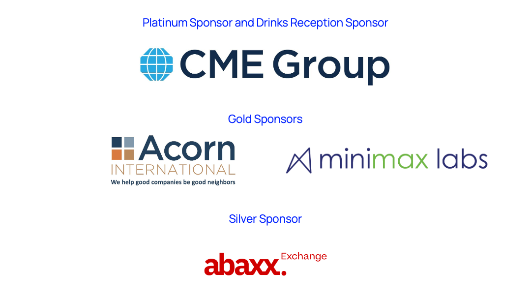 Gas LNG & The Future of Energy Sponsors 2025 include CME Group, Acorn International, Minimax and Abaxx Exchange